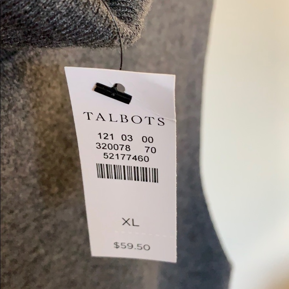 Talbots Grey Turtleneck Shell - Picture 4 of 6